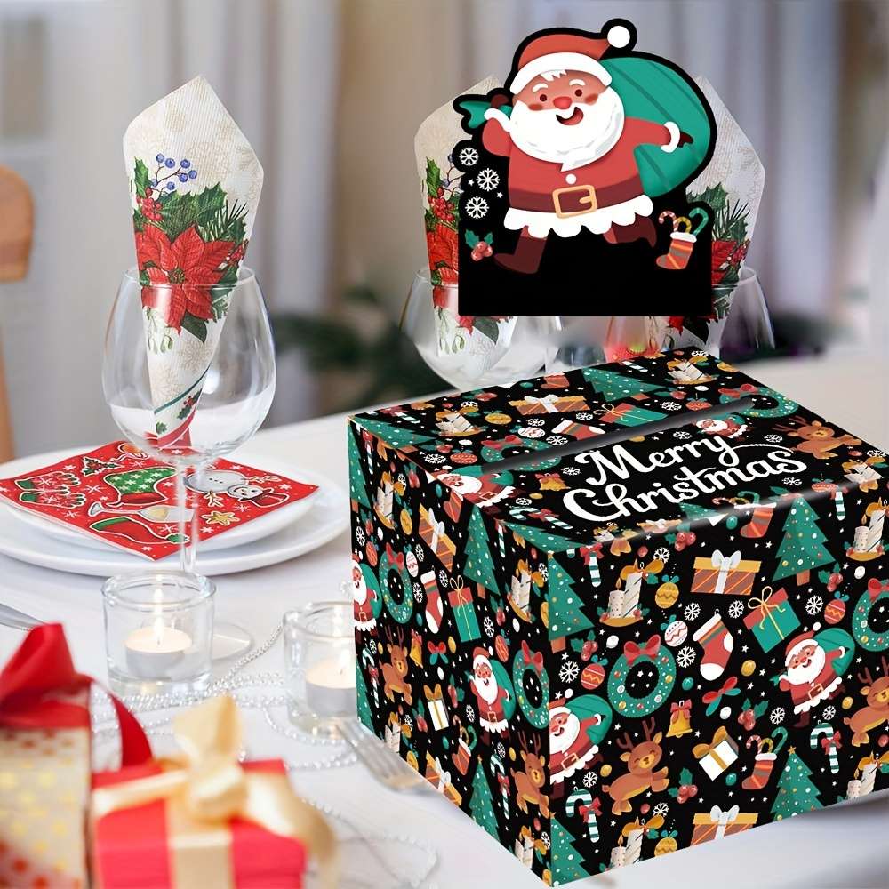 Christmas Gift Boxes Model Christmas Money Box 02