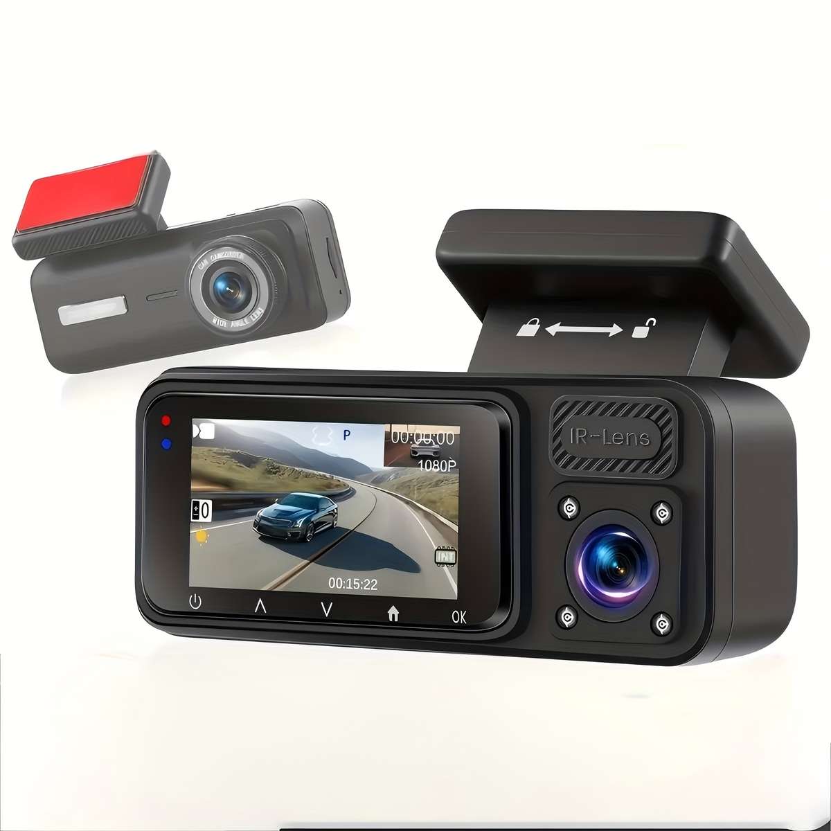 Dashcam Items 3 Lenses  Add  32G Memory Card
