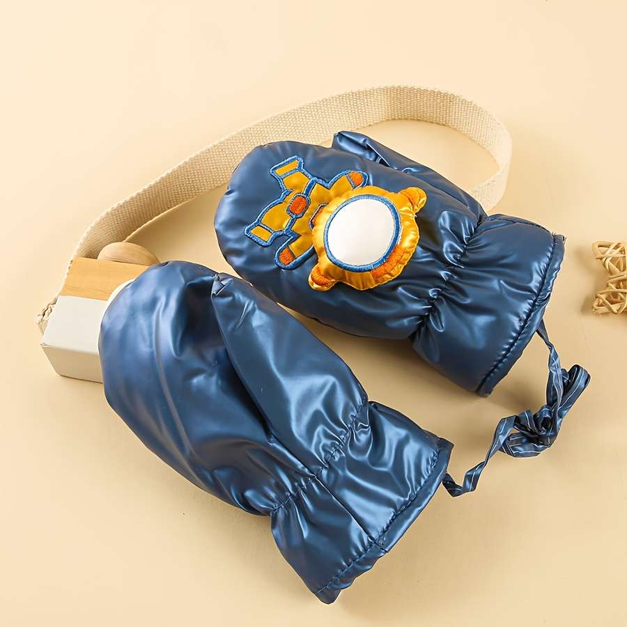 Winter Gloves Color Dark Blue