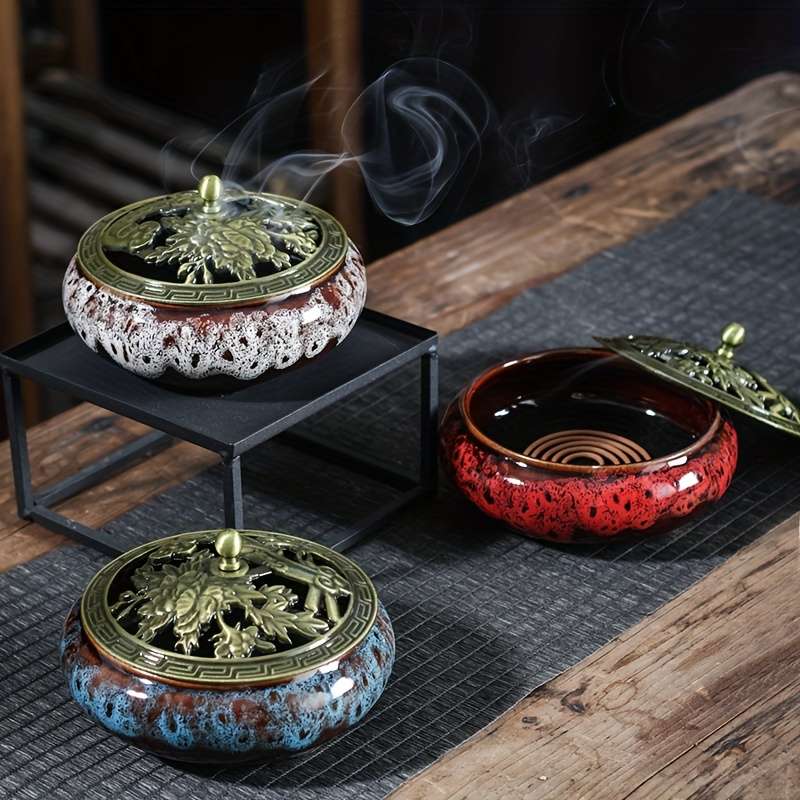 Incense Burner Items  Kiln Red