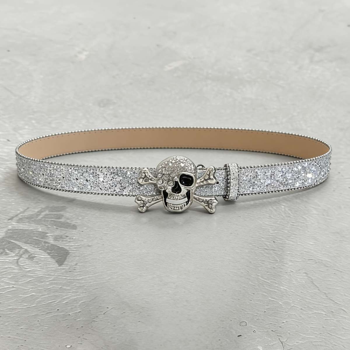 Belt Color Texture Silvery Size 112Cm