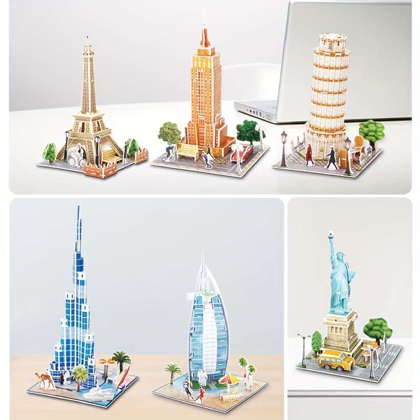 Building Toy Architectural Model Toy Set Model Iffel Tower 168 D25