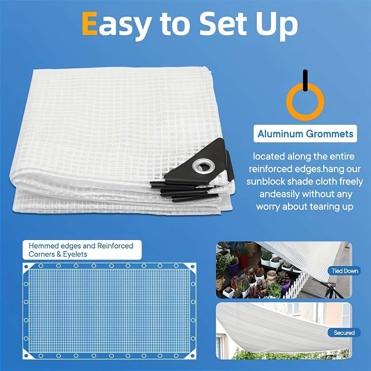 Transparent Rainproof Fabric Size 2.95M*2.95M116*116Inch