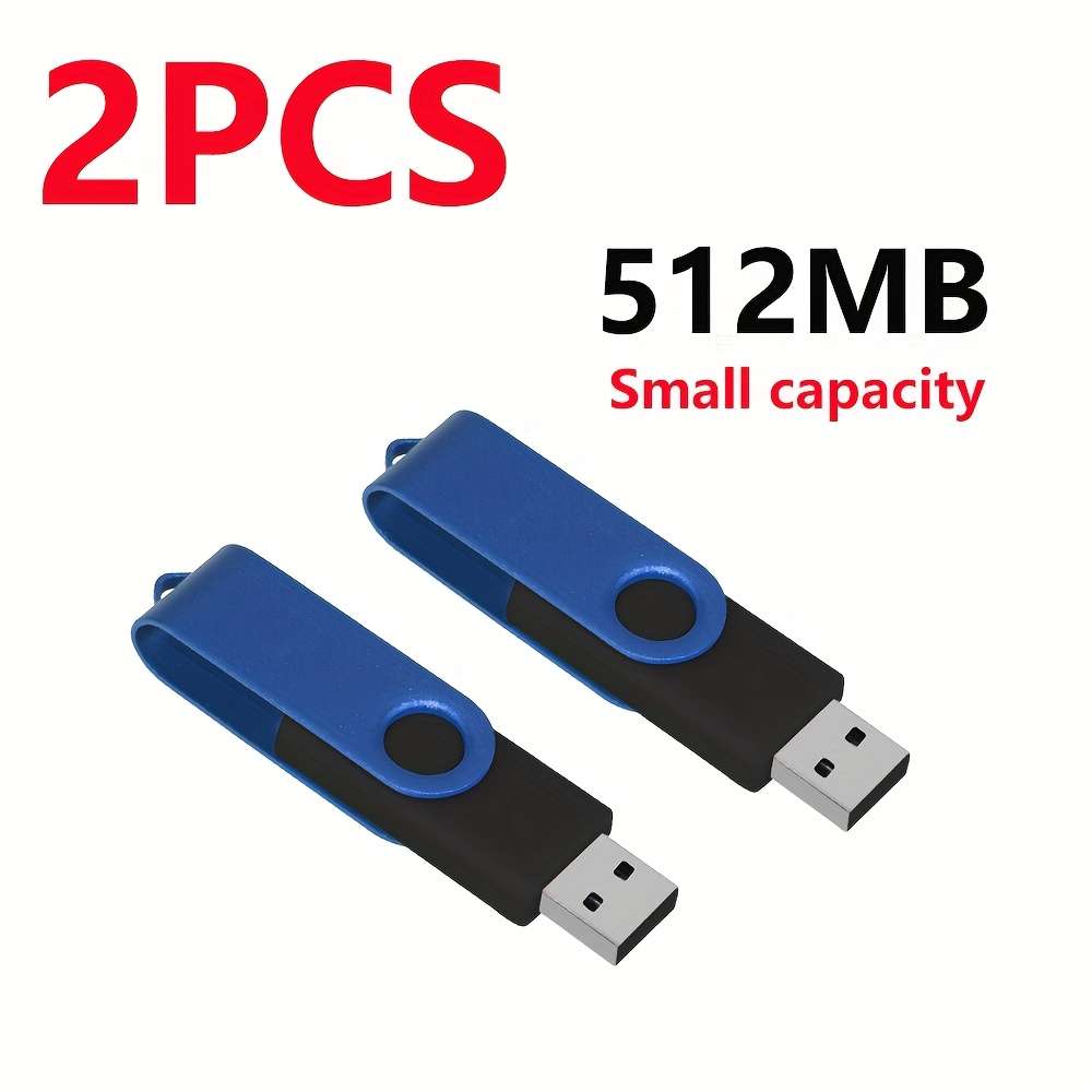 Usb Flash Drive Color Blue Items 512Mb 2Pcs