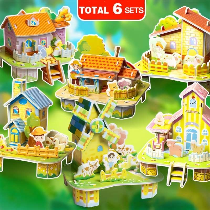 Building Toy Architectural Model Toy Set Model 6 Sets