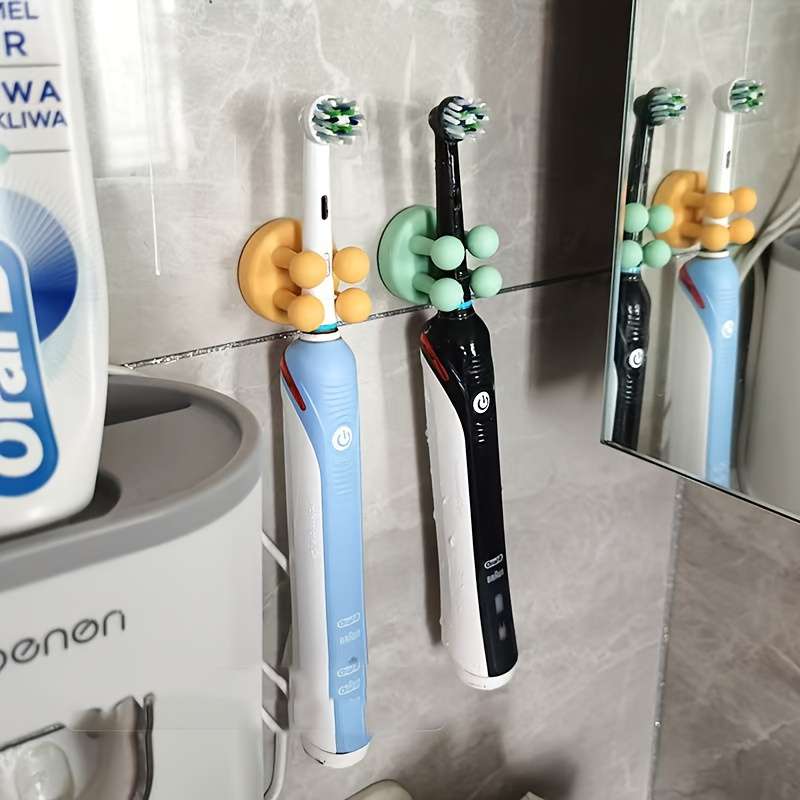 2 Silicone Wall Mounted Shower Razor Holders With Hooks A color Assorted Varieties Quantity 2pcs