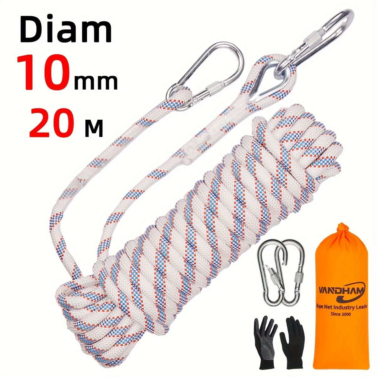 Ergonomic Vandham Nylon Rope Set Available In Various Sizes 8mm 10mm 12mm