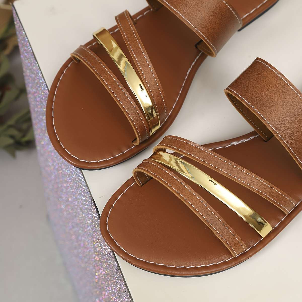 Sandals Color Brown Size Uk 4