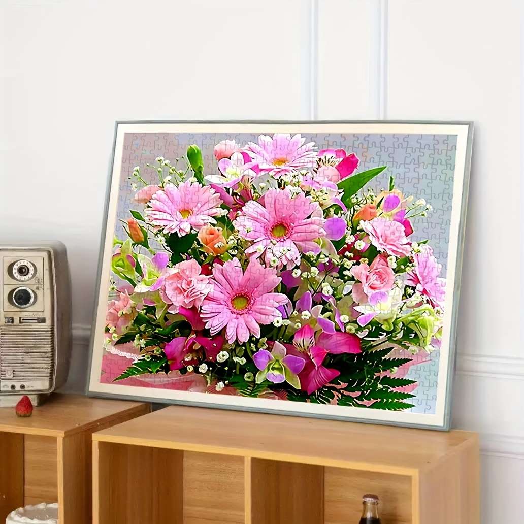 1000pcs Blooming Fortune Flower Puzzle for Adults Giant 50x70cm Durable High-Qual