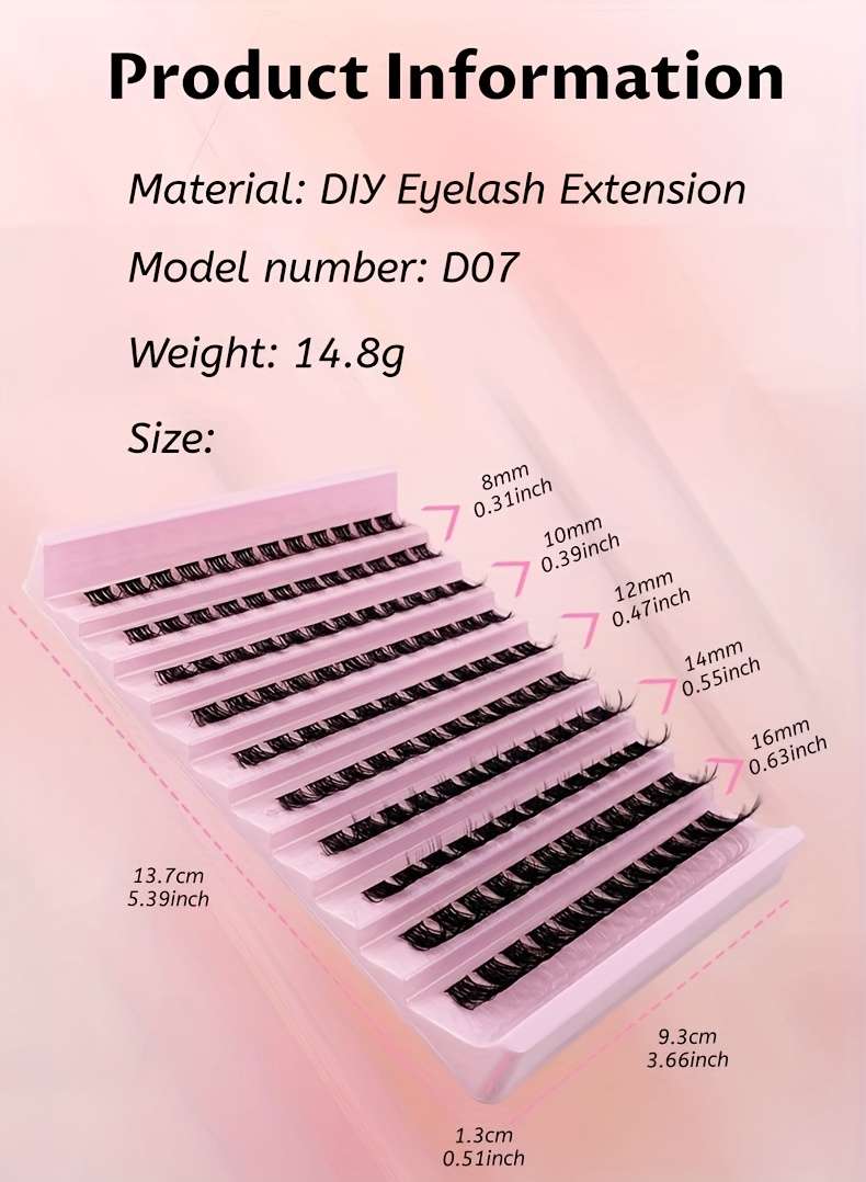Natural Soft Cluster Lashes Model 30d 16mm
