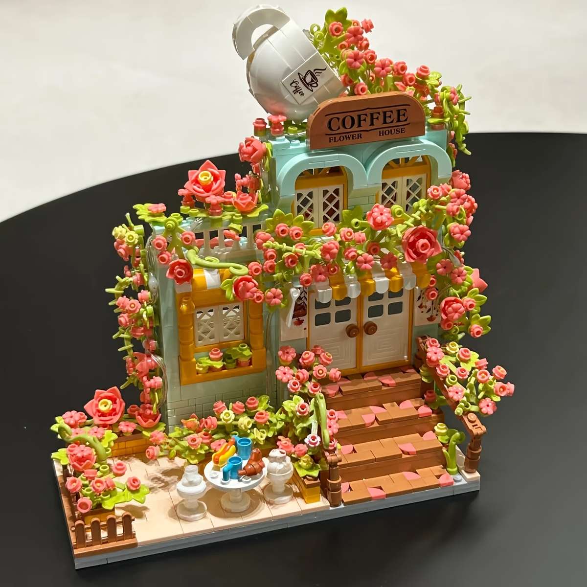 Building Toy Architectural Model Toy Set Model Romantic Florist