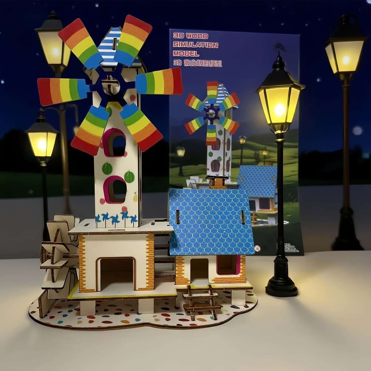 Building Toy Architectural Model Toy Set Items Windmill House