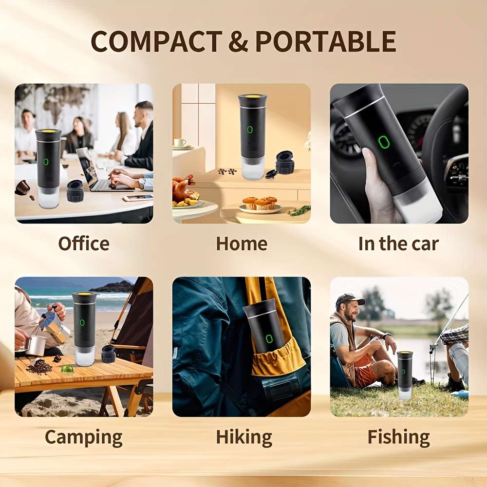 Nevho Compact Espresso Machine Usb Rechargeable Coffee Maker With Temperature