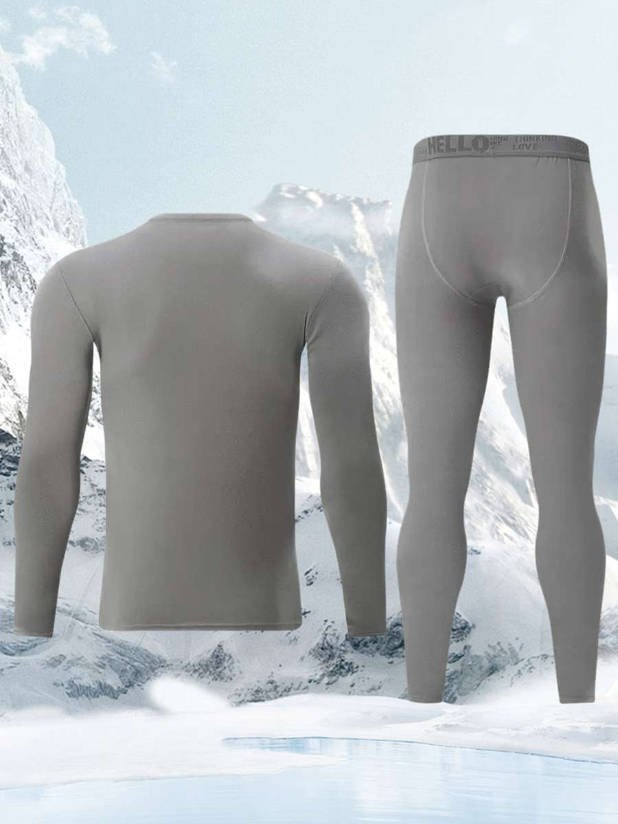 Thermal Underwear Color Light Grey Sizes