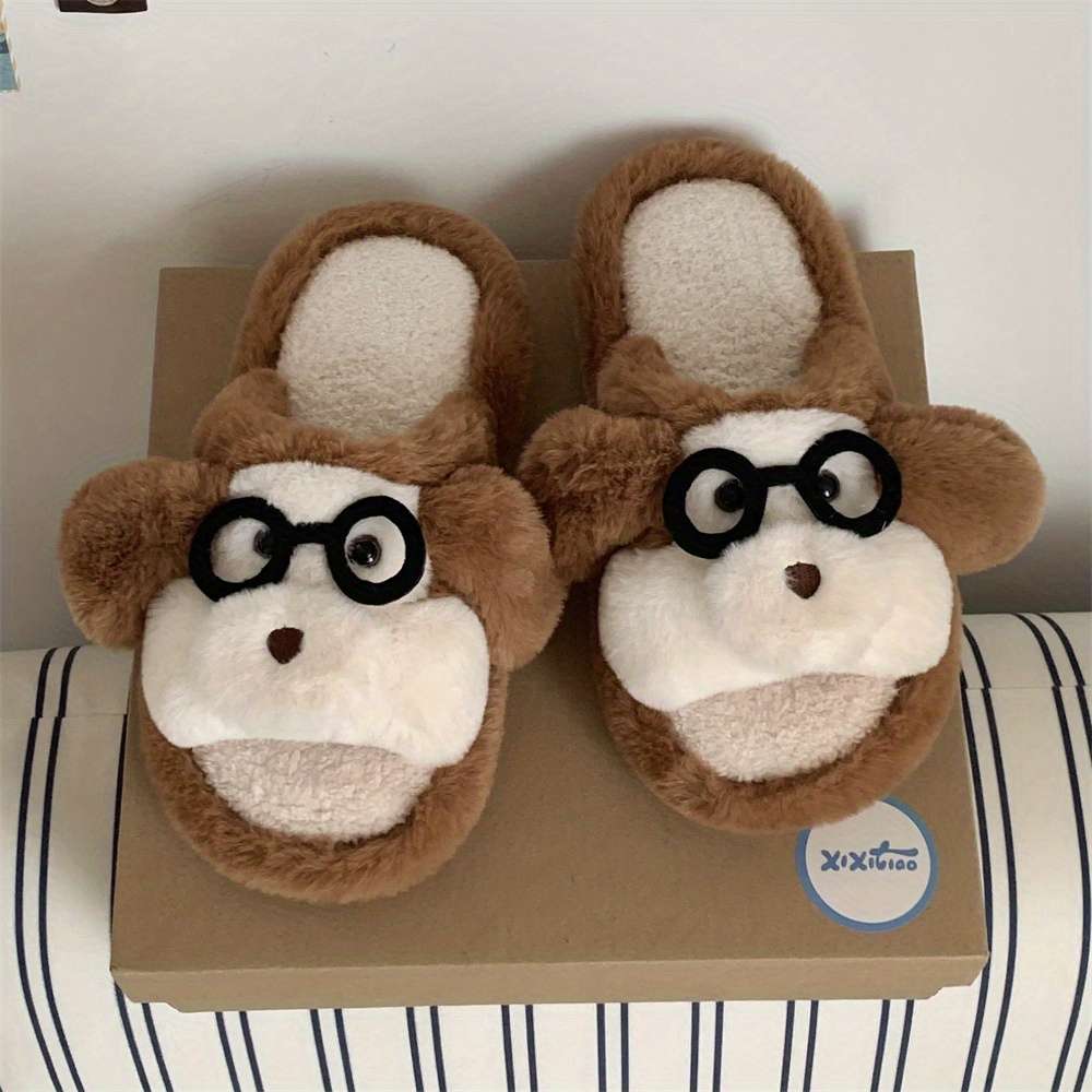 Cotton Slippers Color Light Brown1 Sizeuk 8.5-9
