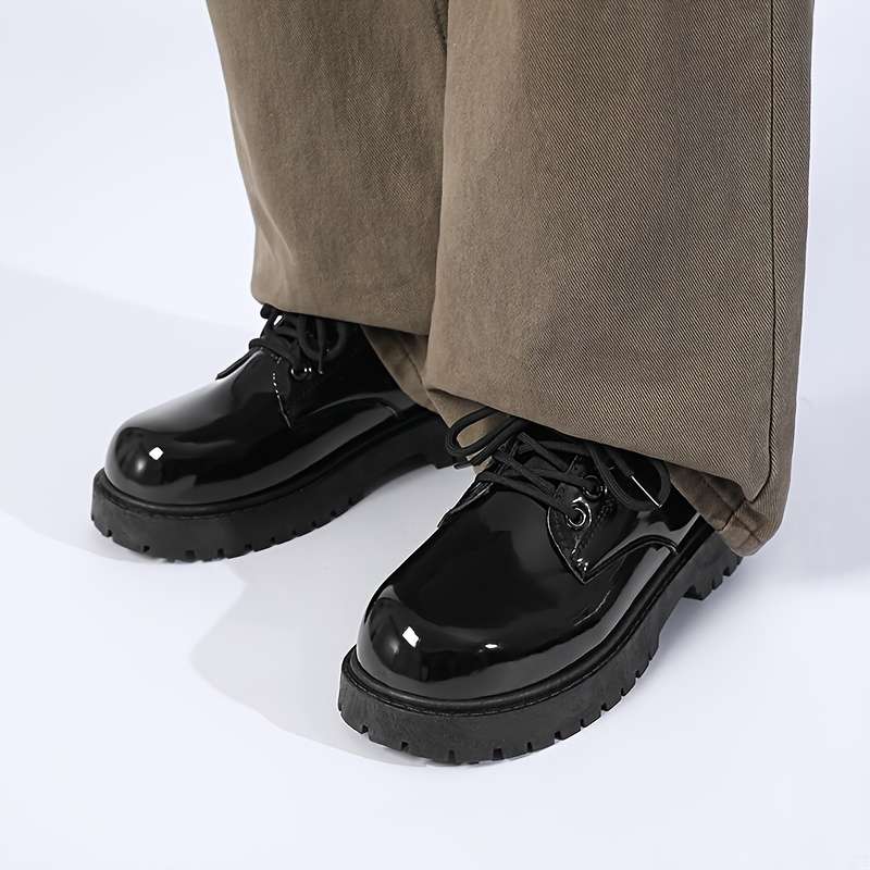 Mens Leather Shoes Color Black Sizeuk 10