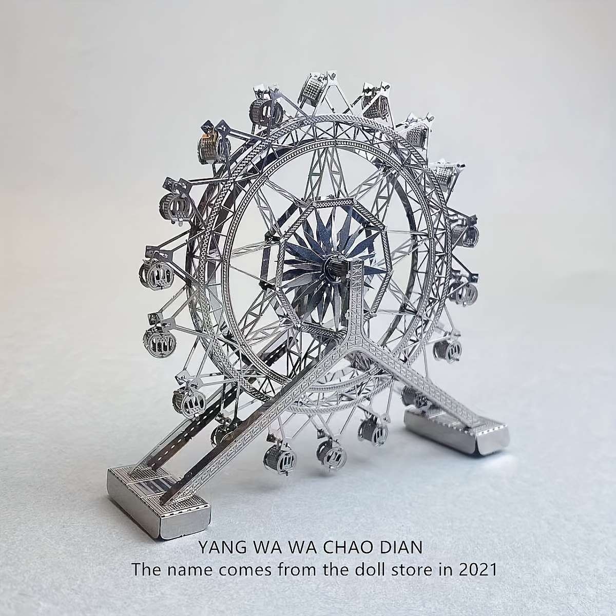 Building Toy Architectural Model Toy Set Color Ferris Wheel  Without Tools