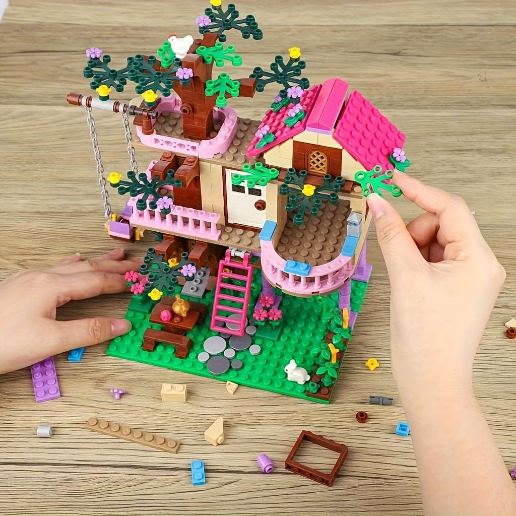 Building Toy Architectural Model Toy Set Style Swing Villa