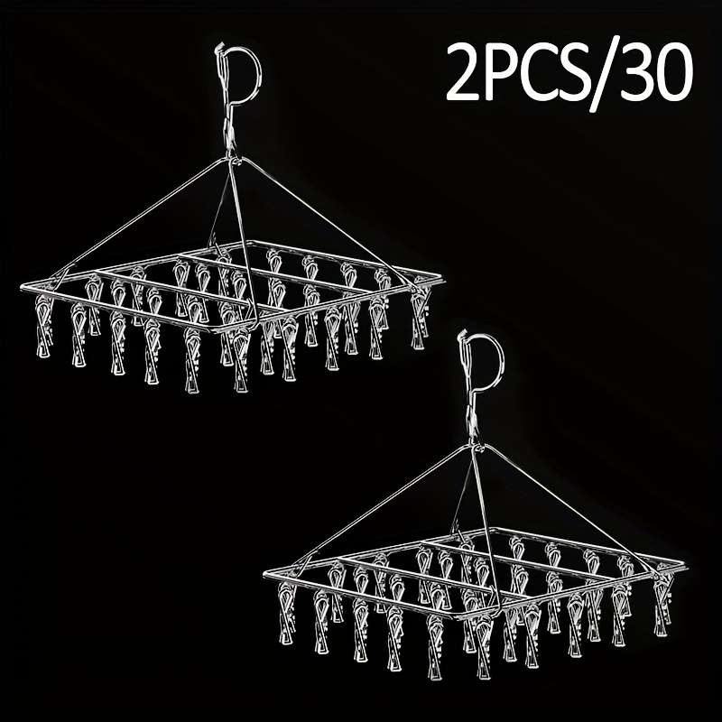 Clothes Rack 20 Clips Quantity 2Pcs