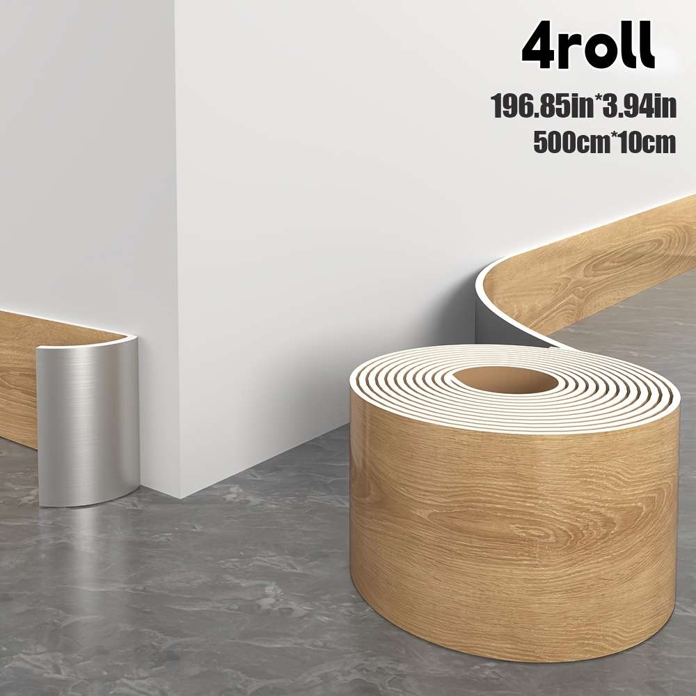Skirting Board Wood Color Quantity 4Roll