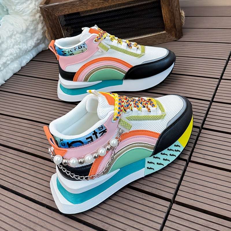 Women S Sneakers Color Black Orange Sizeuk 4.5