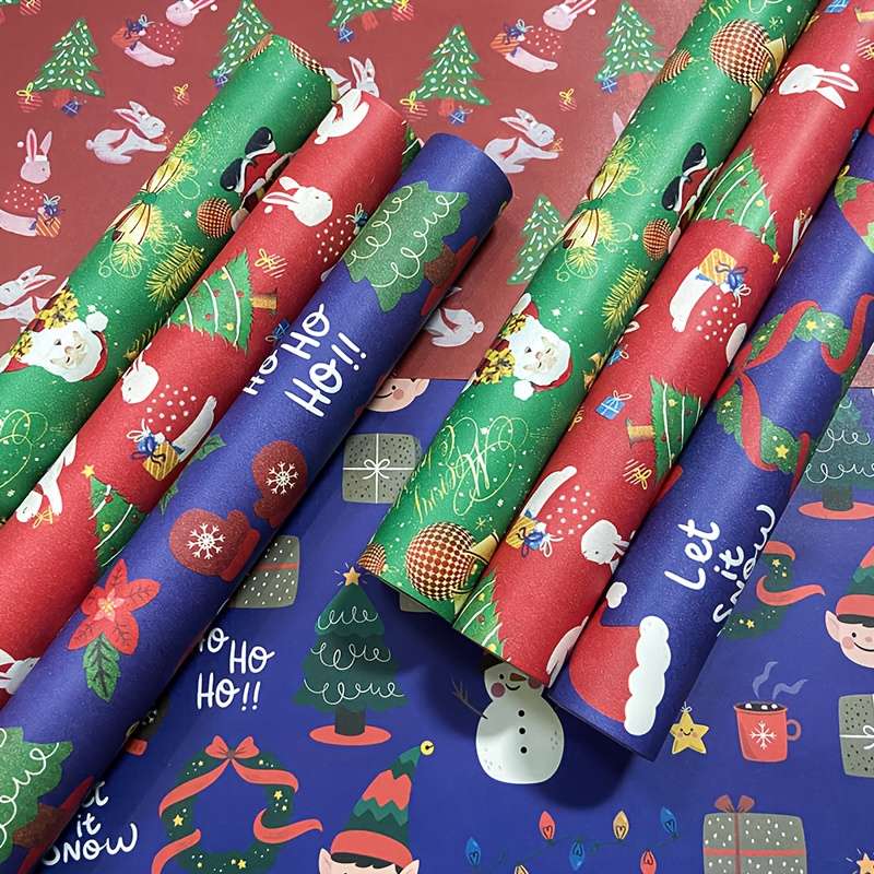 Christmas Decorations Color 10M Green Roll Paper