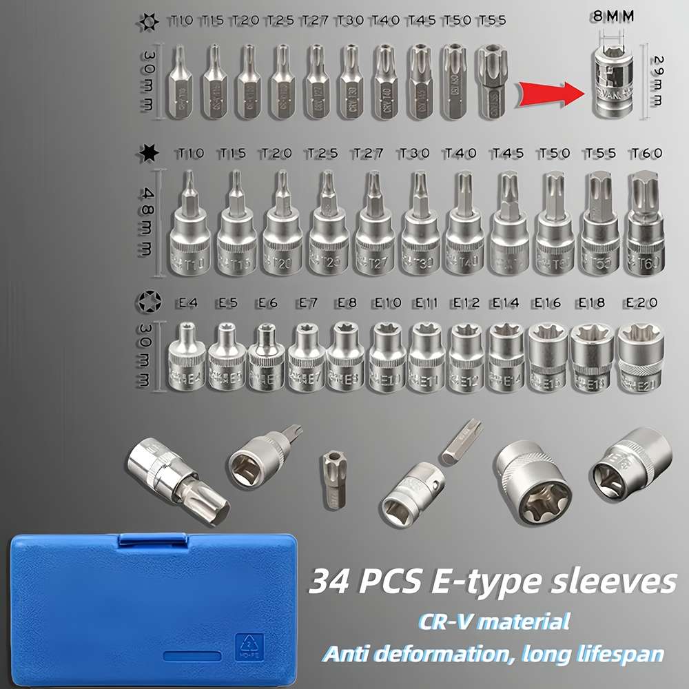 Repair Tools Color Blue Quantity34Pcsset