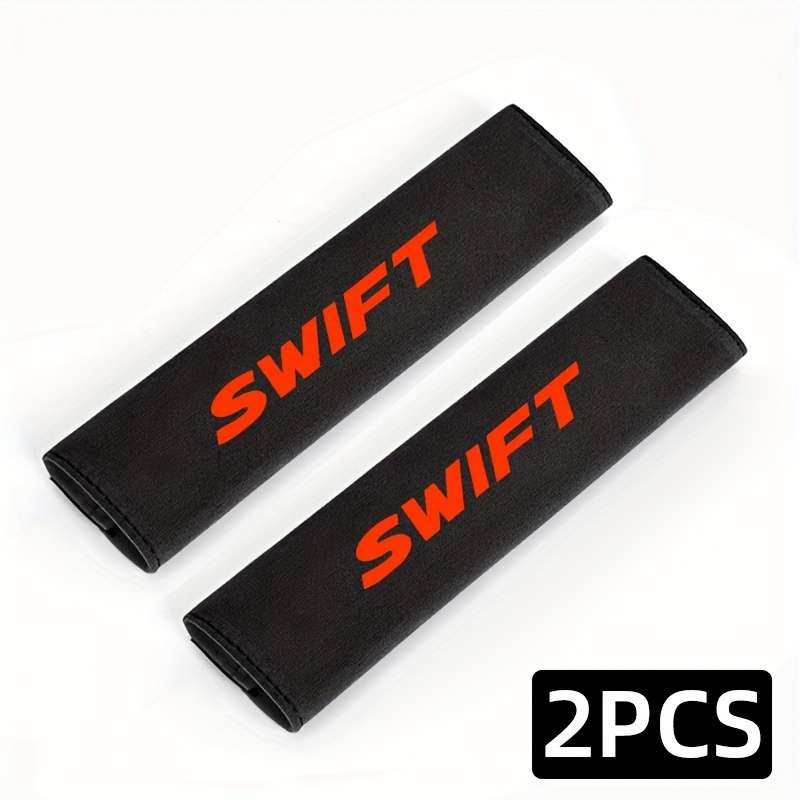 Car Seat Belt Covers White Swift Quantity 2Pcs
