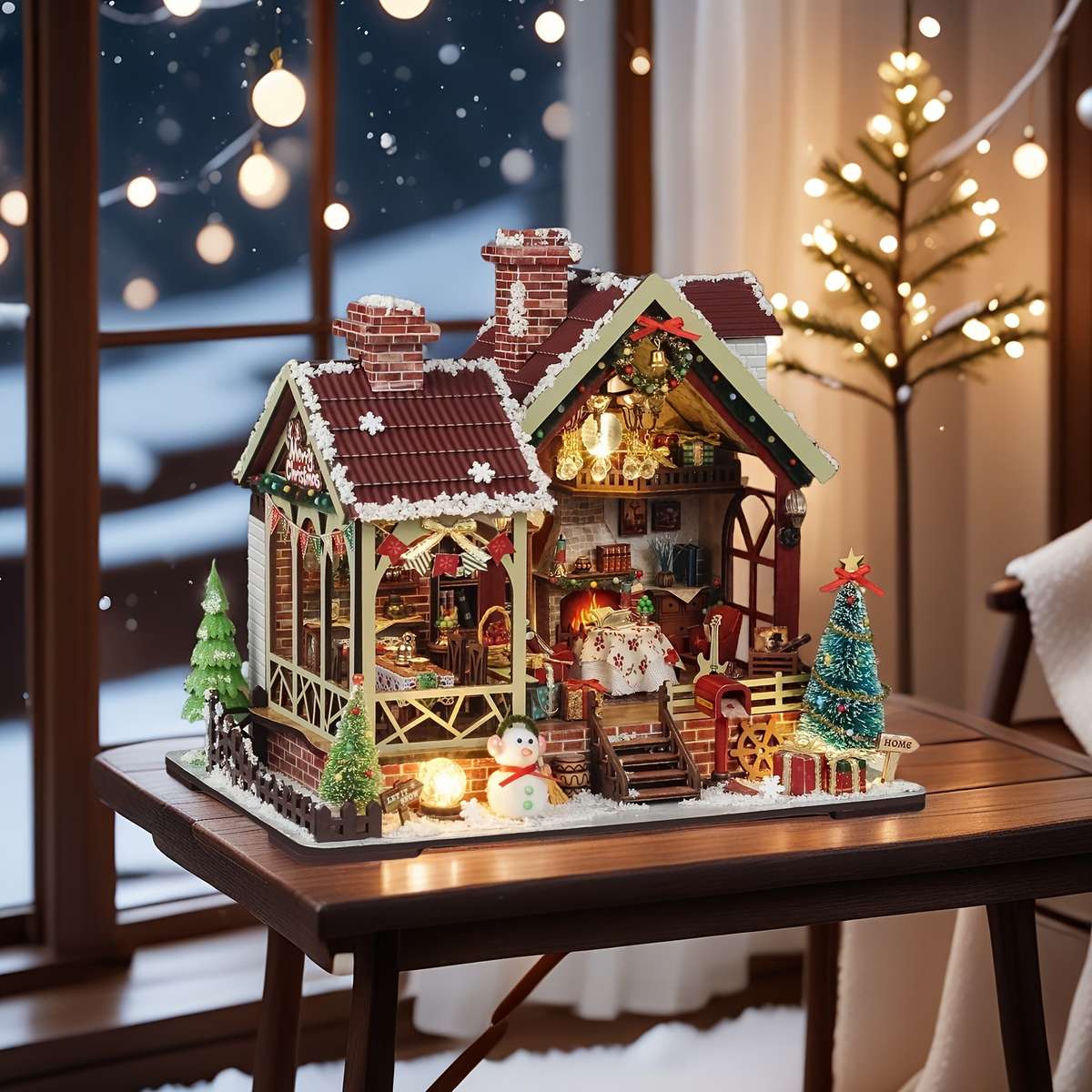 Building Toy Architectural Model Toy Set Items Christmas House