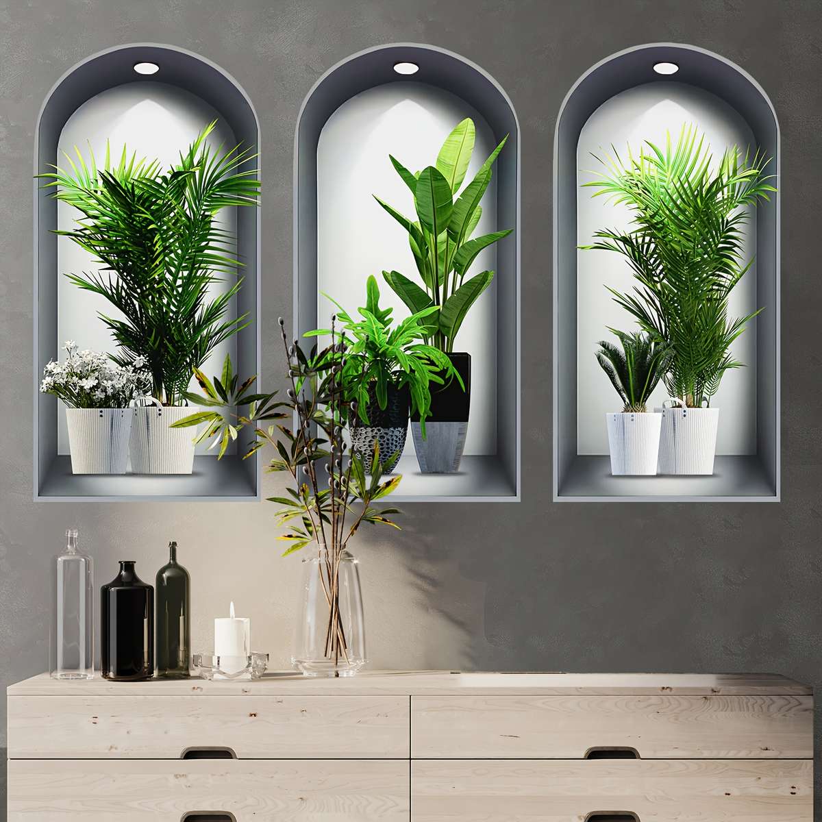 Wall Stickers Size 40*80Cm*3Pcs