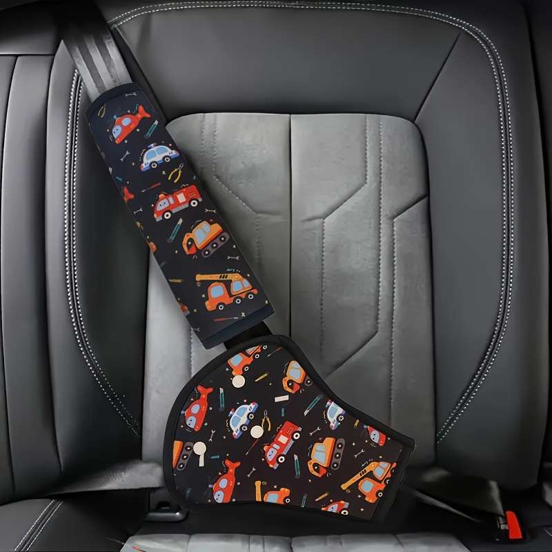 Car Seat Belt Covers Cartoon Car 2Pcs
