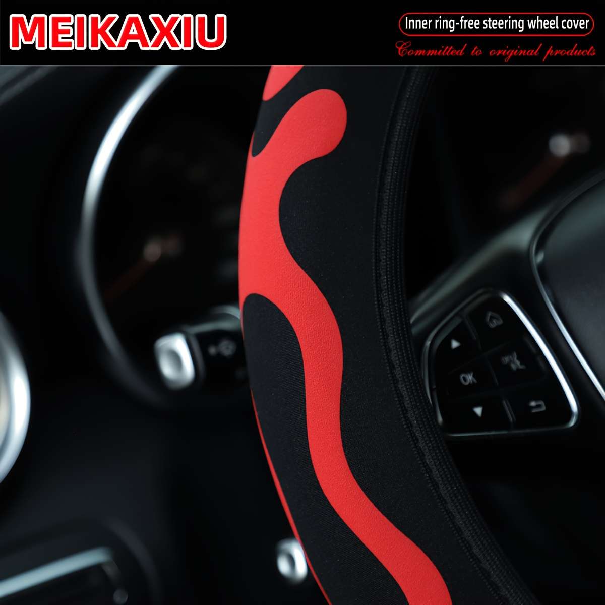 Car Steering Wheel Cover White