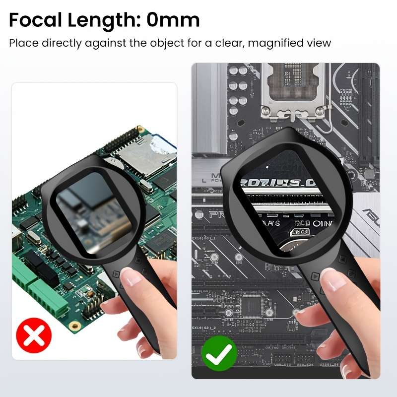 Handheld Digital Microscope Electronic Magnifier 15 Adjustable Led Lights