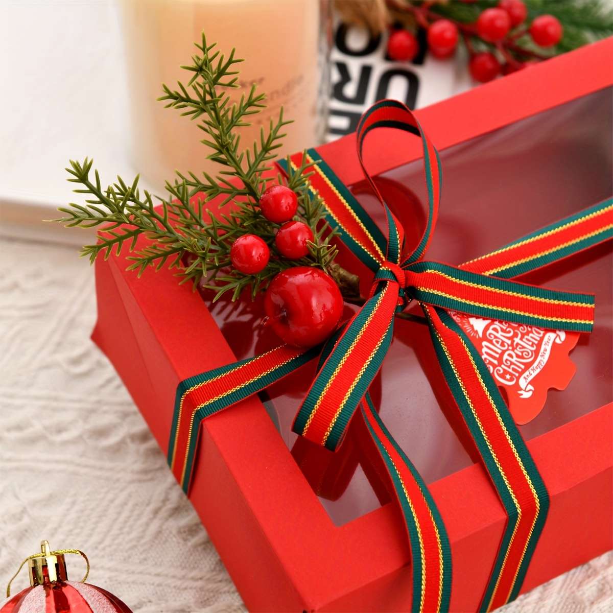 Christmas Gift Boxes Color Green Style Color Gift Box