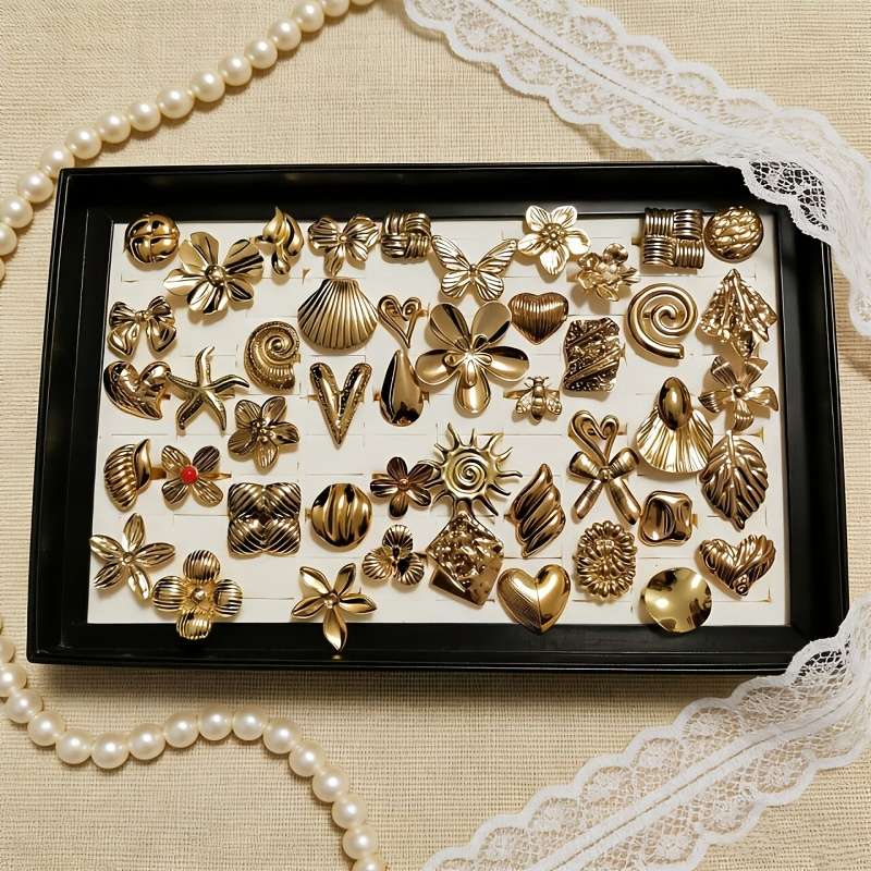 14 PCS Luxury Fashion Comfort Fit Ring Color