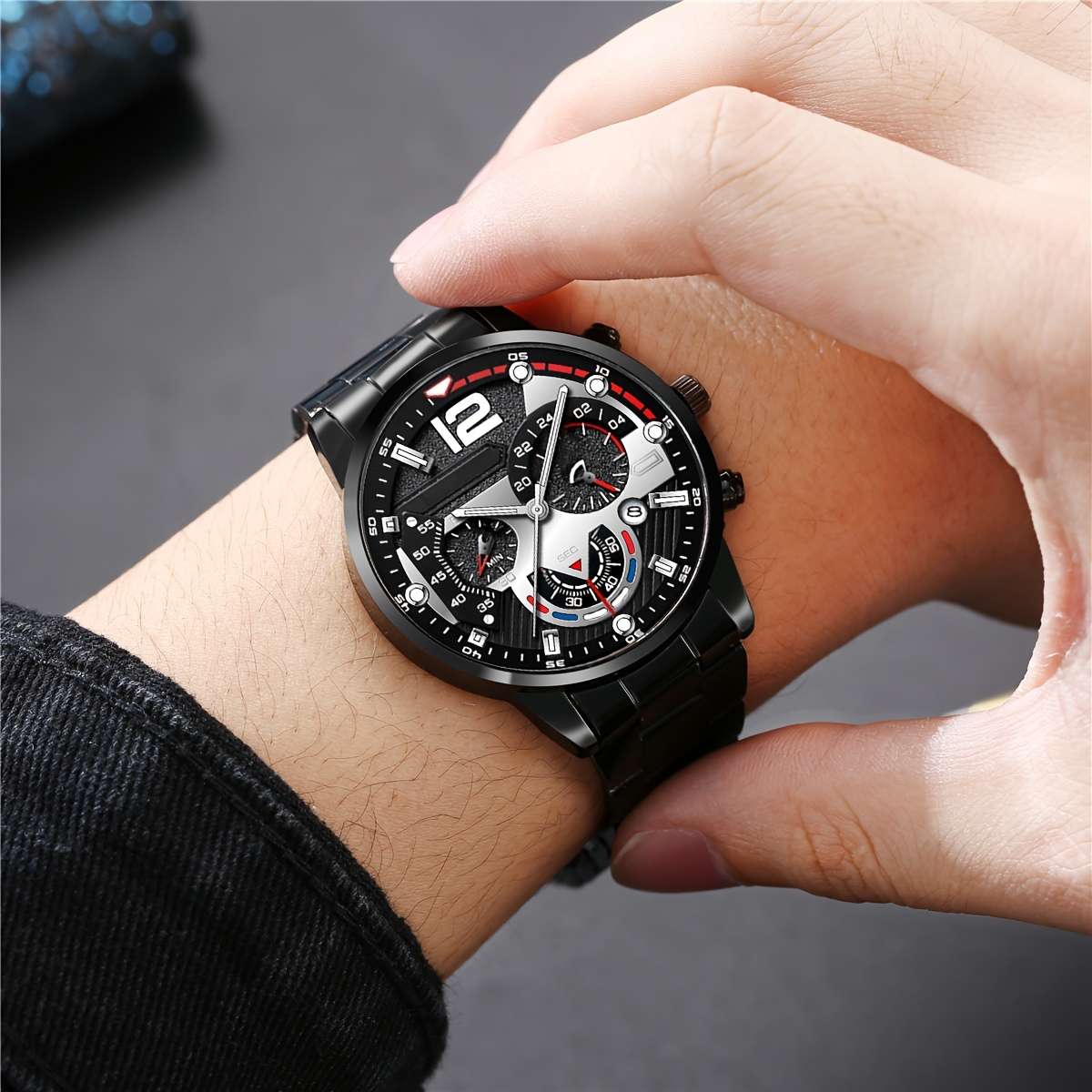 Mens Glasses Style 5Pcs Business Set