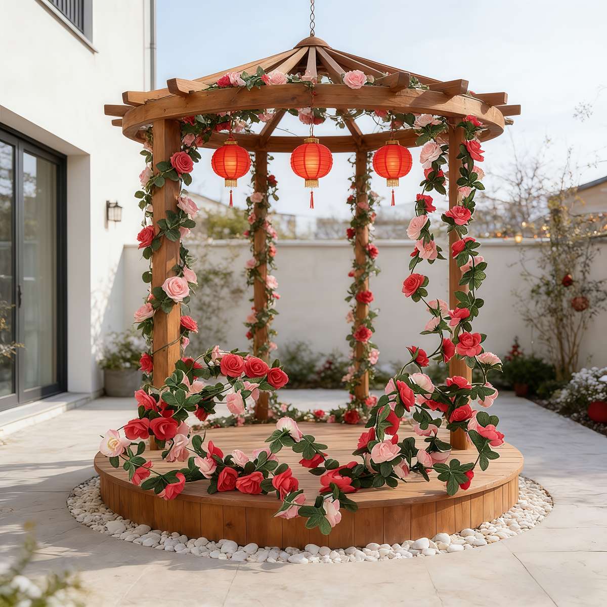 Simulated Flower Style 2 Pieces  70 Springcolored Rose Vines