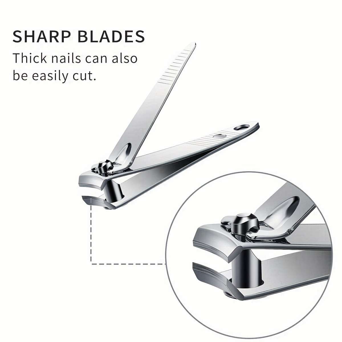 12 Pieces High Carbon Steel Nail Clippers
