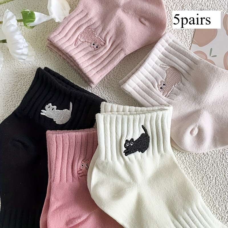 Women S Socks Color 5Pcs Mixed Color Size Onesize