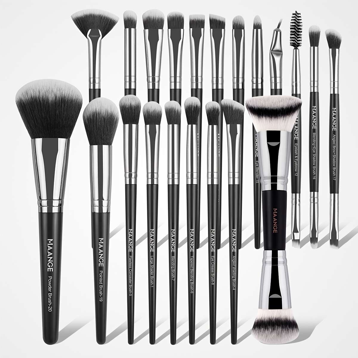 Makeup Brush Set Color Black Quantity2S