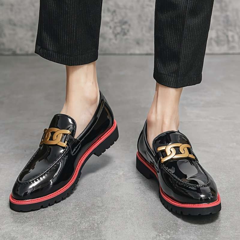 Mens Leather Shoes Color Black Sizeuk 8