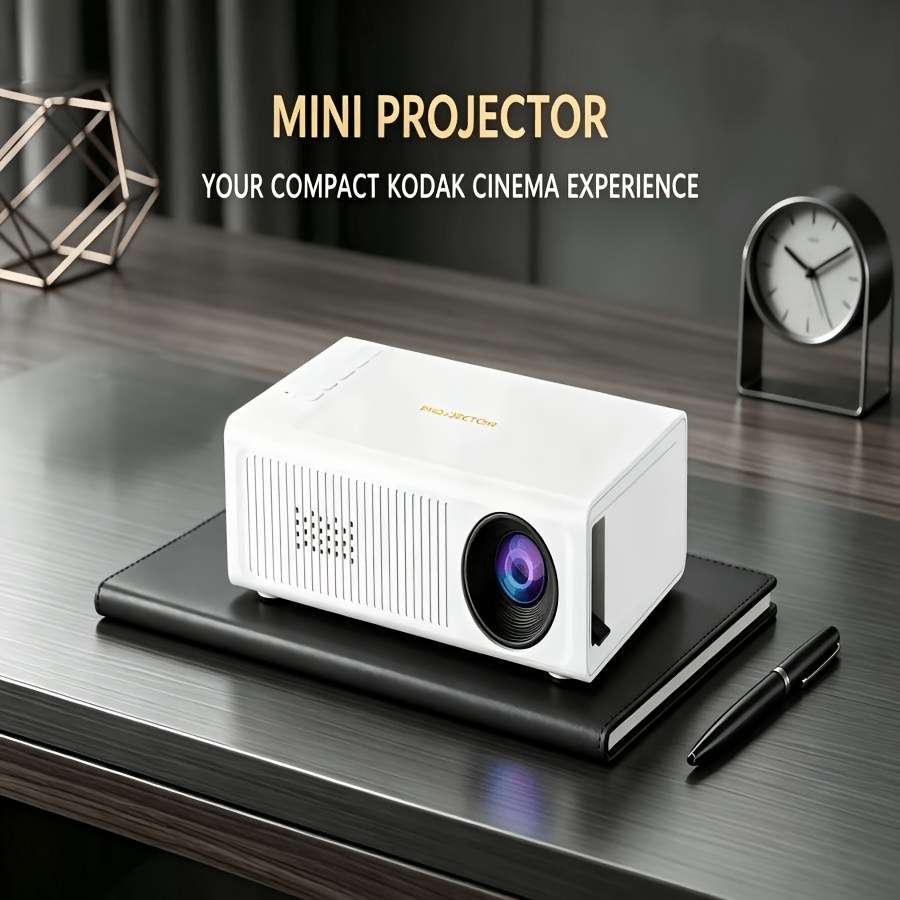 Projector Style White Multi Functional Mobile Phone Projector With Remote Control