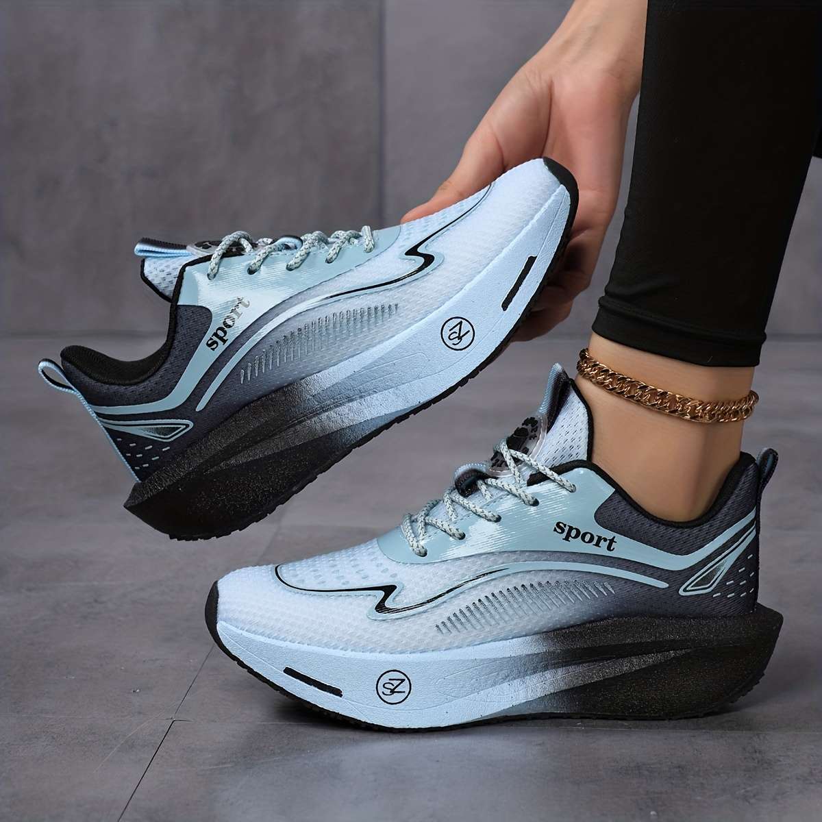 Sneakers Color Light Blue Sizeuk 5