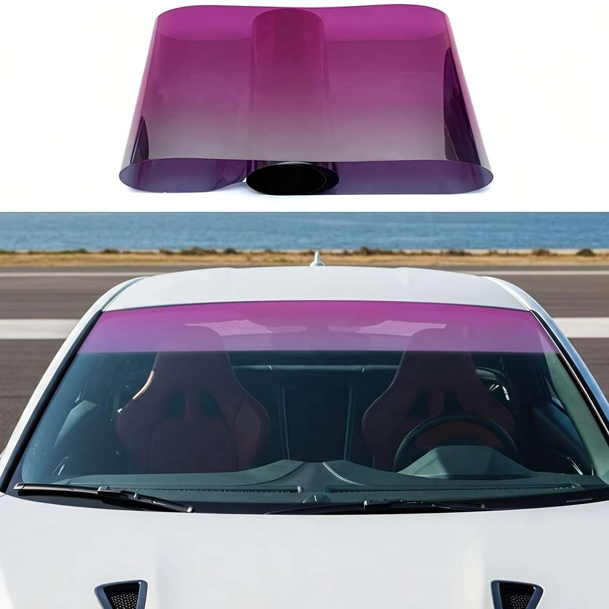 Car Sun Shades Color Yellow
