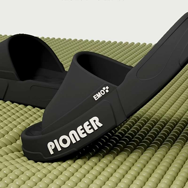 Men Slippers Summer Style Black Size Uk 8.5 To 9