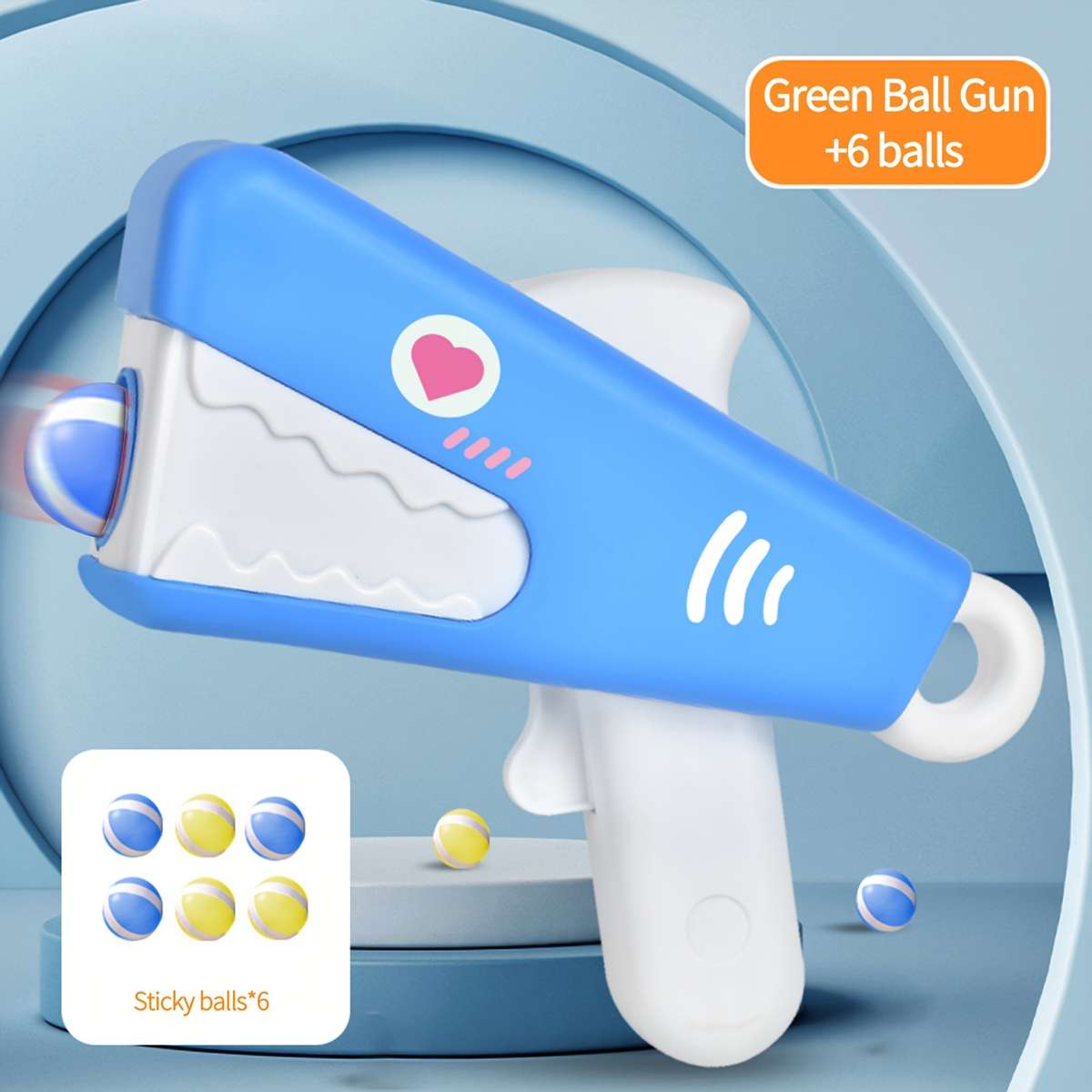 Toy Weapons Color Blue  1 Target  Add  6 Balls