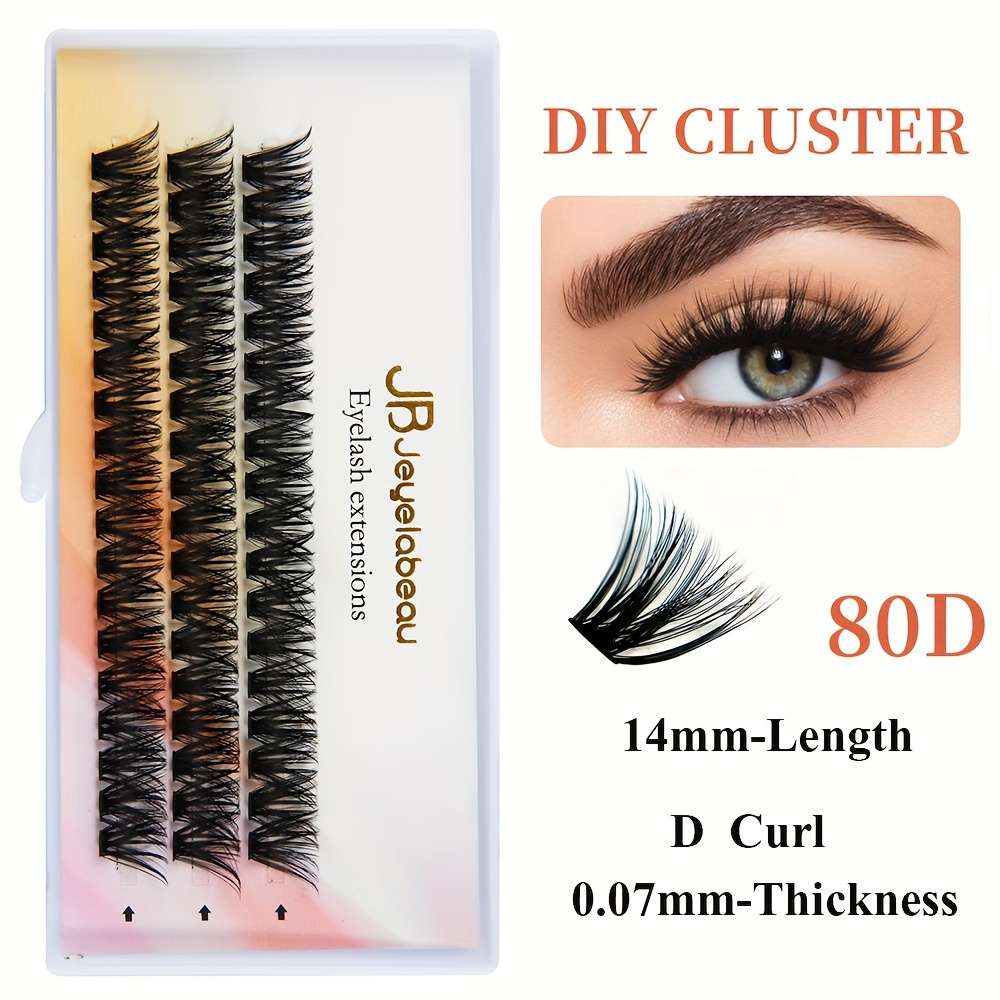 Luxury 3d Lash Extensions Model 80d 007d Size 14mm 07mm