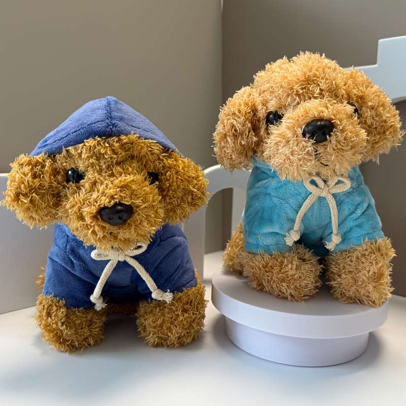 Toy Doll Color Blue Hoodie Teddy