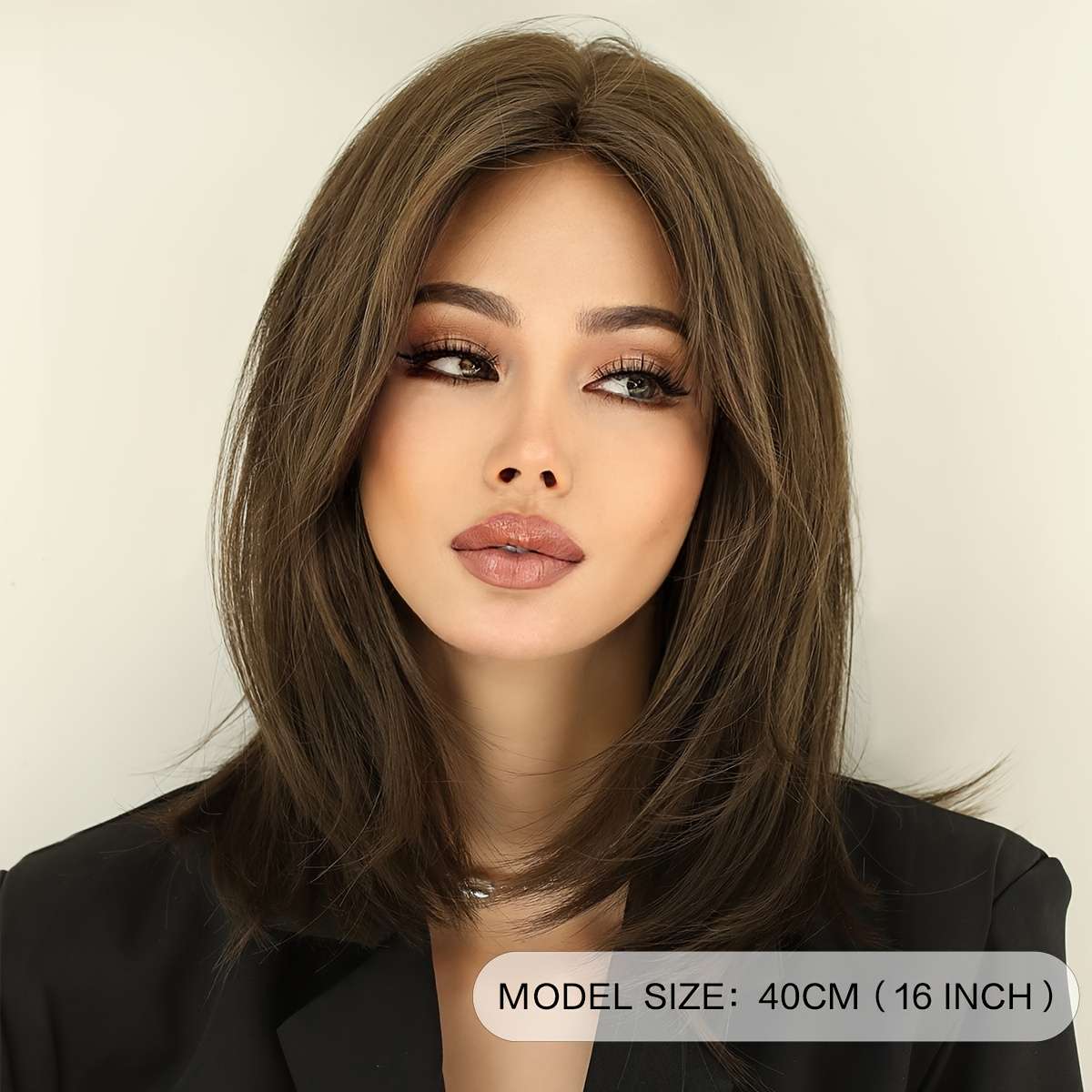 Color 1 Womens Wigs Hair Length 40.64Cm
