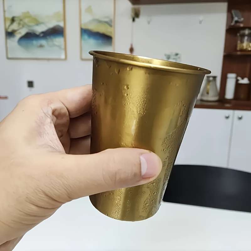 Water Cup Color Golden Quantity8Pcs